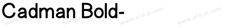 Cadman Bold字体转换